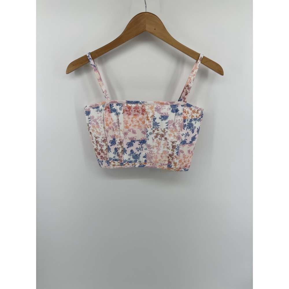 NWT Atoir Rogue Corset Top Sz XS/6 Patchwork Floral Festival Feminine Coquette